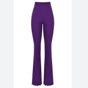 House of CB - Erin High Waist Flare Leg Pant - Grape